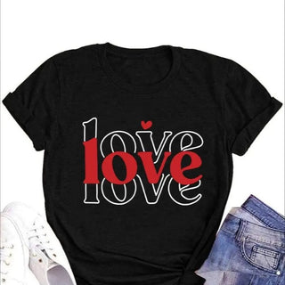 Love Valentine'S Day T-Shirt, Couple T-Shirt, Couple Christmas, Fashion Casual T-Shirt, Short-Sleeved T-Shirt