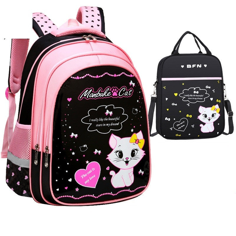 Kids School Cute Cat Print Backpack Kids School Cute Cat Print Backpack