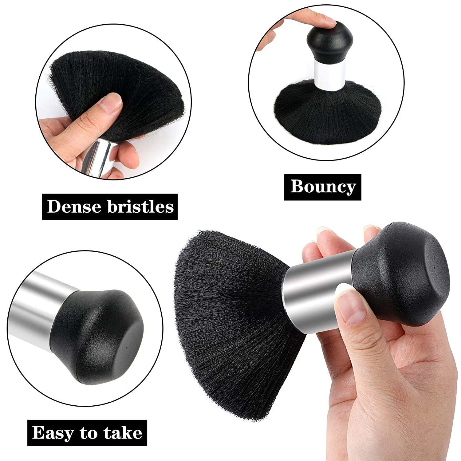 White Floral Print Professional Hair Cutting Salon Barber Cape With Neck Duster Brush, Hair Cutting Accessory White Floral Print Professional Hair Cutting Salon Barber Cape With Neck Duster Brush, Hair Cutting Accessory