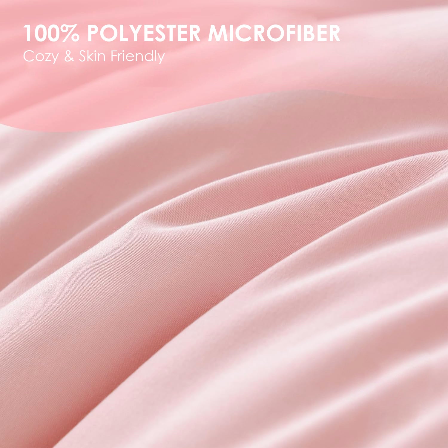 Three-piece Bedding Set With Solid Color Quilt Cover And Pillowcase, Three-piece Bedding Set - Super Soft Microfiber Hotel Series - Brushed Super Soft And Machine Washable, Cute Pink Three-piece Set W Three-piece Bedding Set With Solid Color Quilt Cover And Pillowcase, Three-piece Bedding Set - Super Soft Microfiber Hotel Series - Brushed Super Soft And Machine Washable, Cute Pink Three-piece Set W