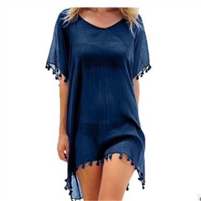 Women Blouses Loose Chiffon Dress Summer Beach Tunic Cover-Up Shirt Women Blouses Loose Chiffon Dress Summer Beach Tunic Cover-Up Shirt