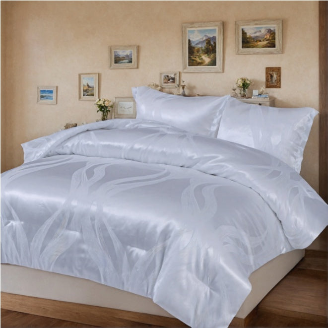 1 PC Luxury Satin Microfiber Bedding Set 1 PC Luxury Satin Microfiber Bedding Set