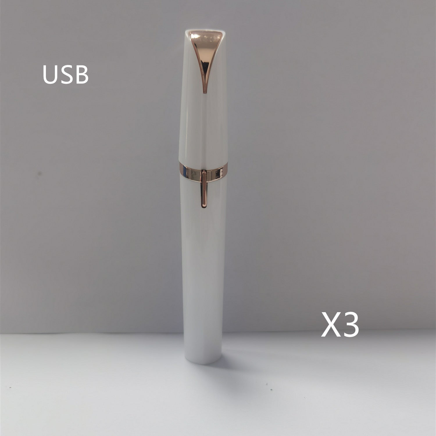 Mini Electric Eyebrow Trimmer Lipstick Brows Pen Hair Remover Painless Razor Epilator with LED Light Mini Electric Eyebrow Trimmer Lipstick Brows Pen Hair Remover Painless Razor Epilator with LED Light