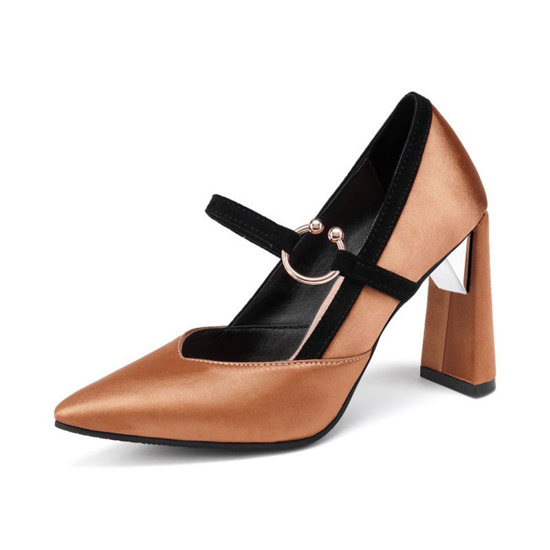 Womens Pumps Shoes Mary Jaen Stiletto High Heels Strange Pointed Toe Womens Pumps Shoes Mary Jaen Stiletto High Heels Strange Pointed Toe