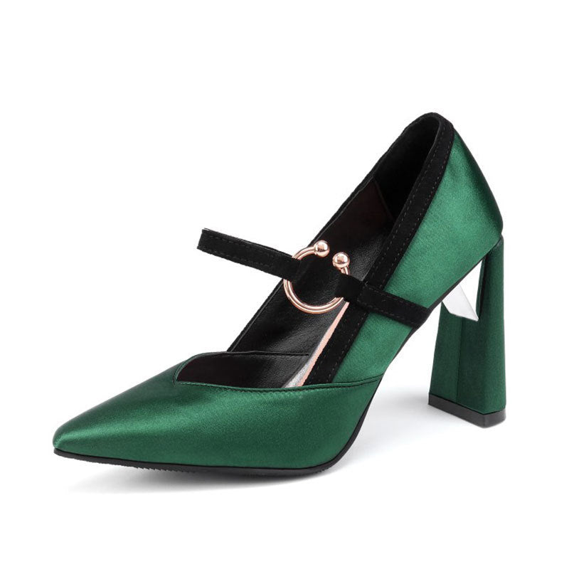 Womens Pumps Shoes Mary Jaen Stiletto High Heels Strange Pointed Toe Womens Pumps Shoes Mary Jaen Stiletto High Heels Strange Pointed Toe