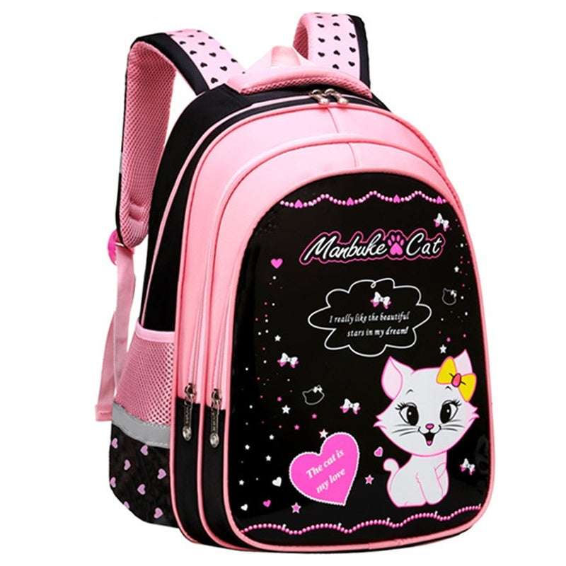 Kids School Cute Cat Print Backpack Kids School Cute Cat Print Backpack