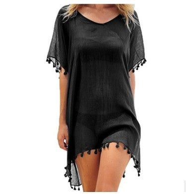 Women Blouses Loose Chiffon Dress Summer Beach Tunic Cover-Up Shirt Women Blouses Loose Chiffon Dress Summer Beach Tunic Cover-Up Shirt
