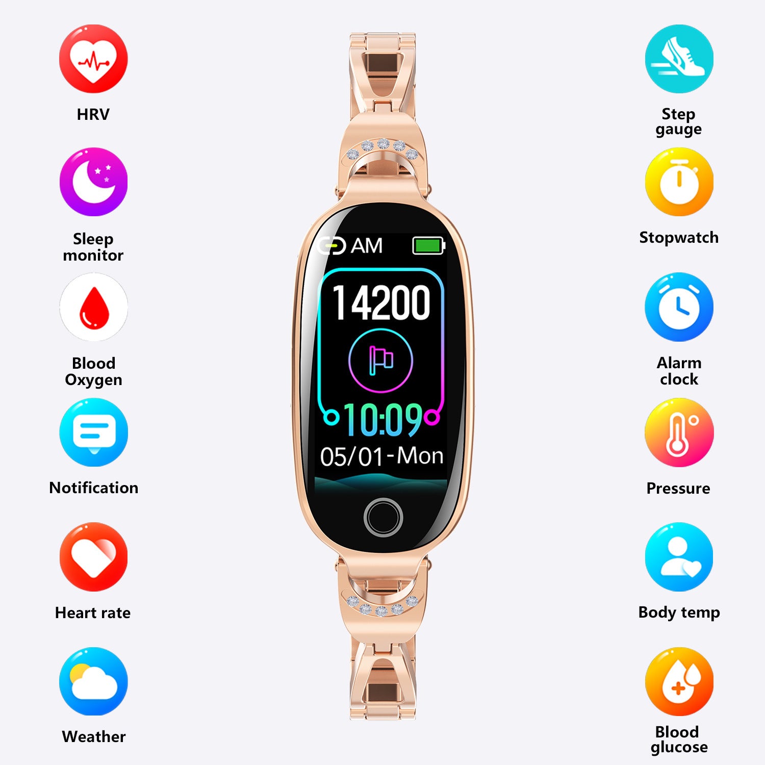 Women's Smart Watch Non-invasive Blood Glucose Menstrual Reminder Women's Smart Watch Non-invasive Blood Glucose Menstrual Reminder