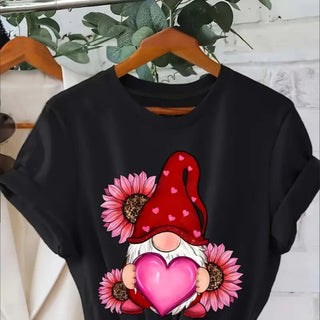 Love Valentine'S Day T-Shirt, Couple T-Shirt, Couple Christmas, Fashion Casual T-Shirt, Short-Sleeved T-Shirt