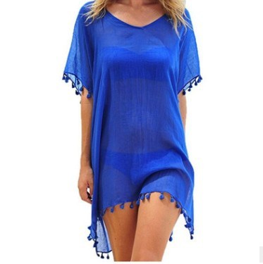 Women Blouses Loose Chiffon Dress Summer Beach Tunic Cover-Up Shirt Women Blouses Loose Chiffon Dress Summer Beach Tunic Cover-Up Shirt