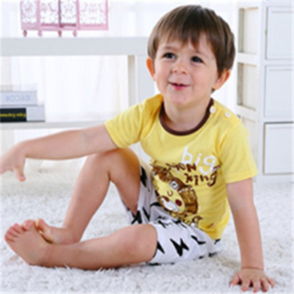 Cartoon Clothing Baby Boy Summer Clothes T-shirt Baby Girl Casual Clothing Sets Cartoon Clothing Baby Boy Summer Clothes T-shirt Baby Girl Casual Clothing Sets