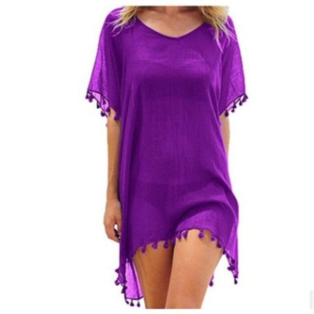 Women Blouses Loose Chiffon Dress Summer Beach Tunic Cover-Up Shirt Women Blouses Loose Chiffon Dress Summer Beach Tunic Cover-Up Shirt