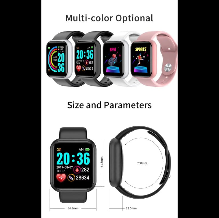 Y68 Smartwatch - Compact Design, Lightweight Construction, With Strapless Strap, Perfect For Everyday Wear Y68 Smartwatch - Compact Design, Lightweight Construction, With Strapless Strap, Perfect For Everyday Wear