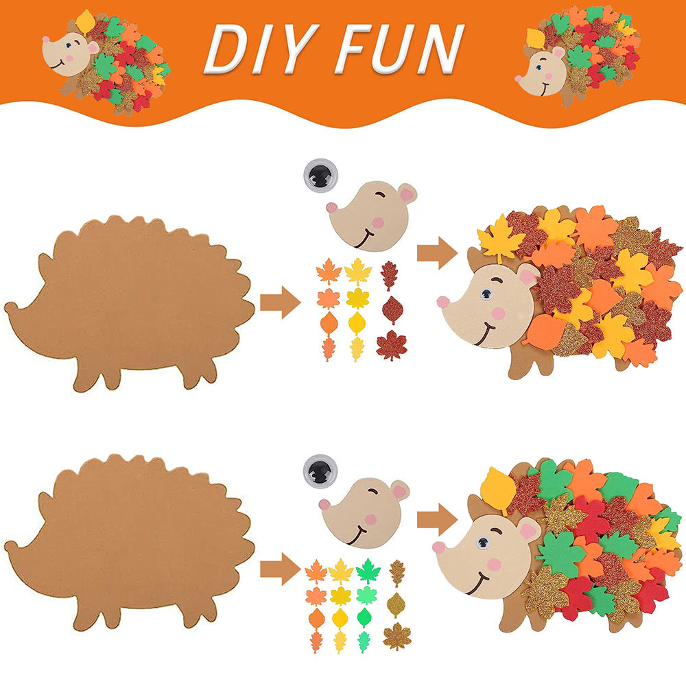 8 Pcs Fall Hedgehog Craft Kits 8 Pcs Fall Hedgehog Craft Kits