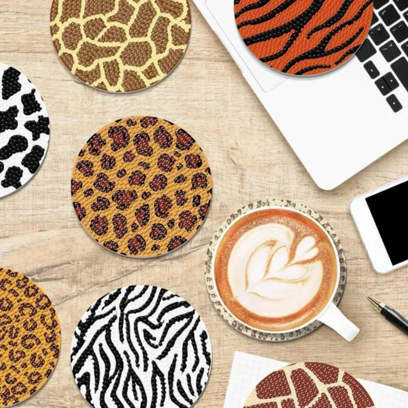 8 Pcs Rhinestones Art Coasters Kits With Holder 8 Pcs Rhinestones Art Coasters Kits With Holder