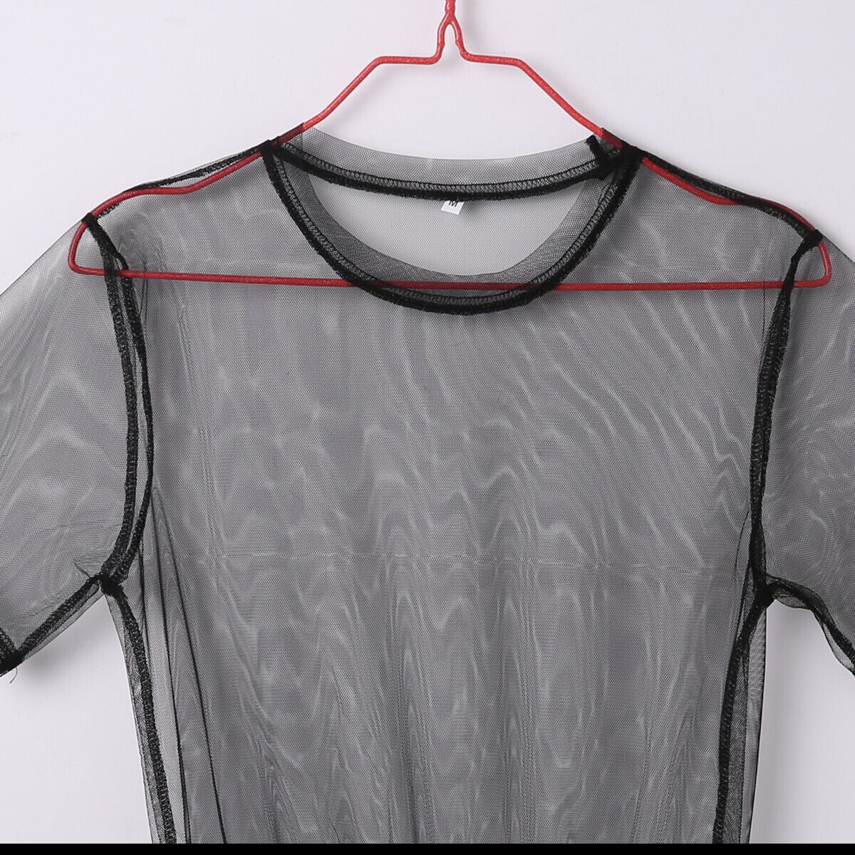 New Fashion Women Black Mesh Cover Up Sheer Short Sleeve Blouses Women Summer Long Casual Clothing Shirts New Fashion Women Black Mesh Cover Up Sheer Short Sleeve Blouses Women Summer Long Casual Clothing Shirts