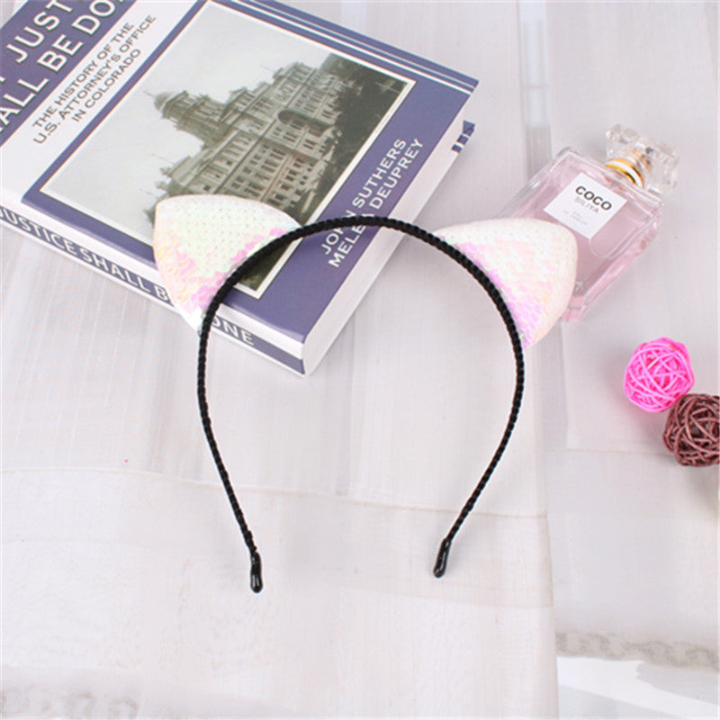 Fashion Hair Accessories Sequined Cat Ear Headband Children's Hair Accessories Fashion Hair Accessories Sequined Cat Ear Headband Children's Hair Accessories