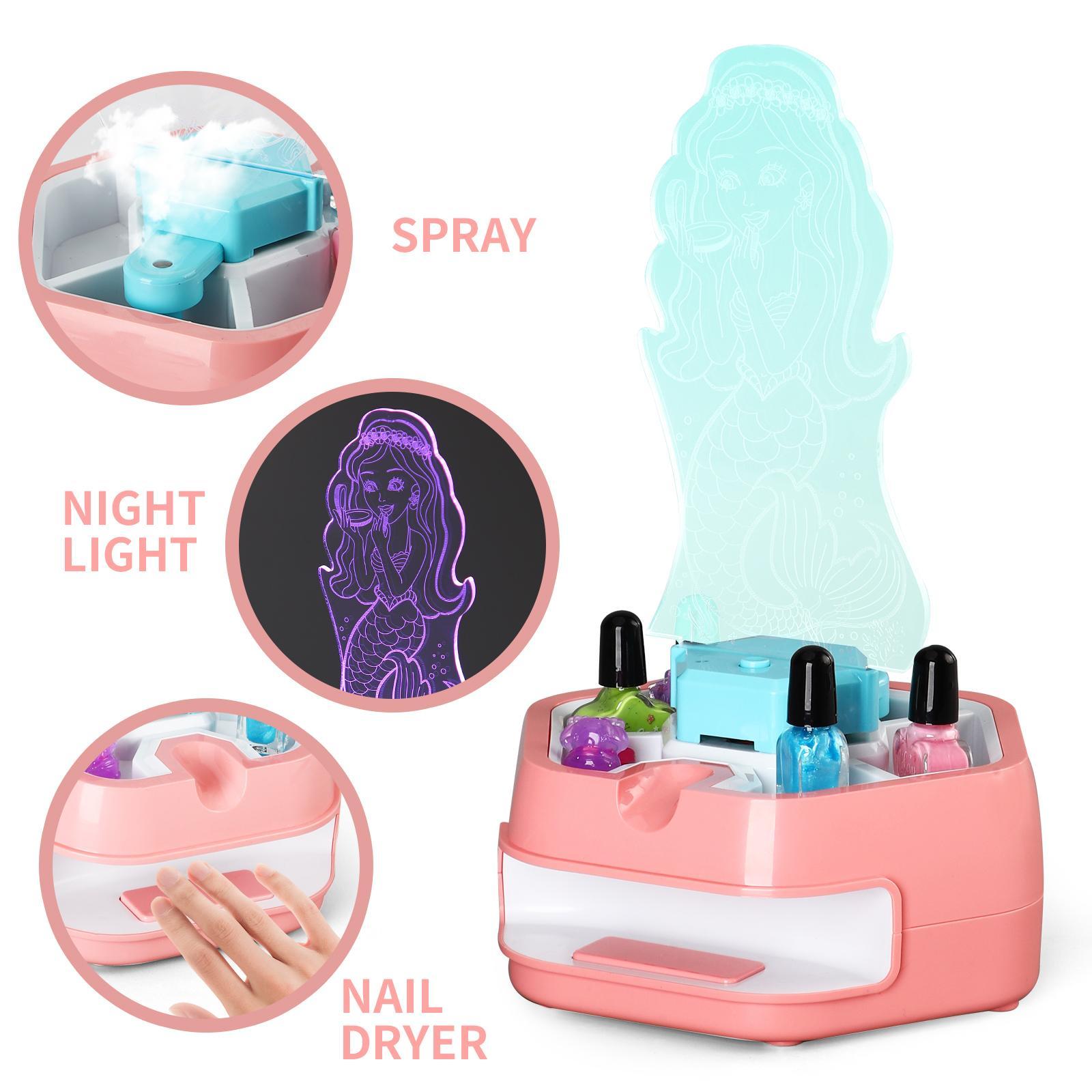 Kids Makeup And Nail Art Spray Set Toys Creative Playtime Fun Kids Fun Nail Art Perfect Holiday Gift Kids Makeup And Nail Art Spray Set Toys Creative Playtime Fun Kids Fun Nail Art Perfect Holiday Gift