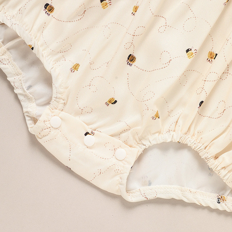 Baby Girl Honeybee Bubble Romper - 1st Bee Day Romper, Infant Bee Birthday Outfit, Cute Bee Romper For Baby Baby Girl Honeybee Bubble Romper - 1st Bee Day Romper, Infant Bee Birthday Outfit, Cute Bee Romper For Baby