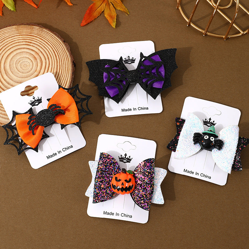 Halloween Barrettes Ghost Festival Party Festival Atmosphere Decor Halloween Barrettes Ghost Festival Party Festival Atmosphere Decor
