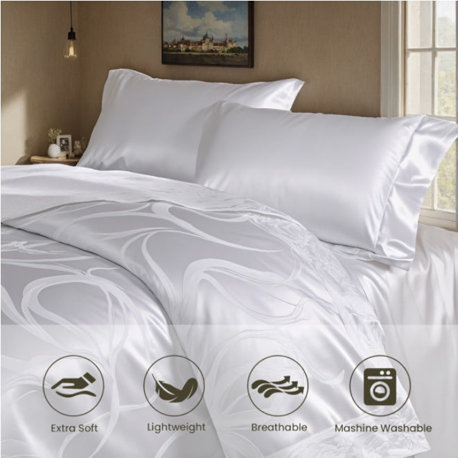 1 PC Luxury Satin Microfiber Bedding Set 1 PC Luxury Satin Microfiber Bedding Set