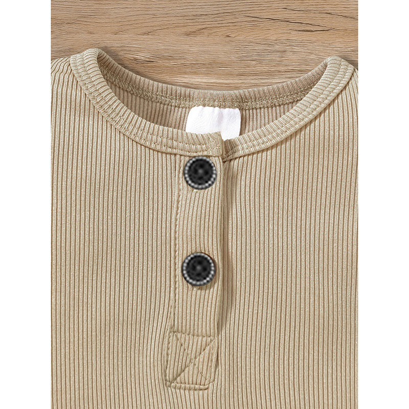 3-Pack Newborns Infants Baby Boys & Girls Long Sleeve Ribbed Romper Soft Button Front Jumpsuit 3-Pack Newborns Infants Baby Boys & Girls Long Sleeve Ribbed Romper Soft Button Front Jumpsuit