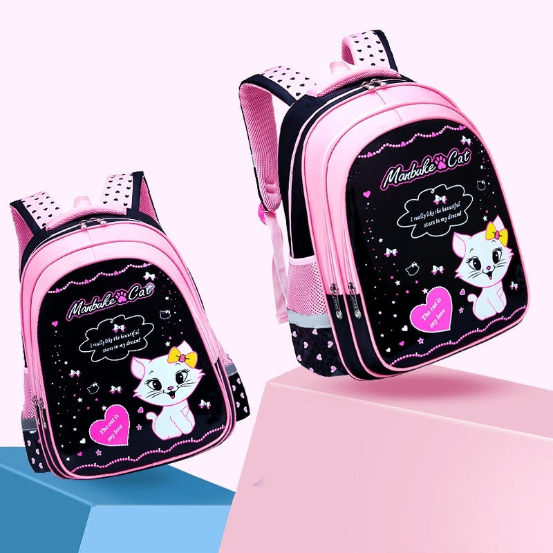 Kids School Cute Cat Print Backpack Kids School Cute Cat Print Backpack