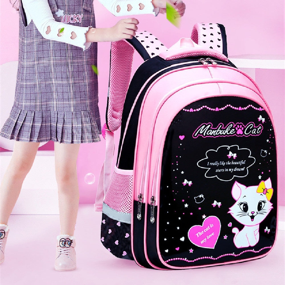 Kids School Cute Cat Print Backpack Kids School Cute Cat Print Backpack