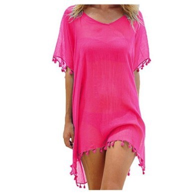 Women Blouses Loose Chiffon Dress Summer Beach Tunic Cover-Up Shirt Women Blouses Loose Chiffon Dress Summer Beach Tunic Cover-Up Shirt