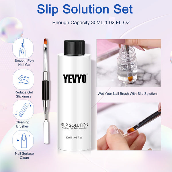 6 PCS Polygel Nail Kits With UV Light, Sliding Solution, Top Primer, Builder Nail Art Tools 6 PCS Polygel Nail Kits With UV Light, Sliding Solution, Top Primer, Builder Nail Art Tools