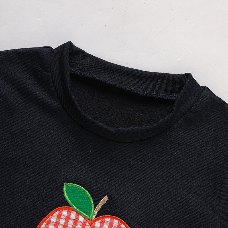 Toddler Baby Boy Back To School Outfit Summer Applique T-Shirt & Red Gingham Shorts Set Toddler Baby Boy Back To School Outfit Summer Applique T-Shirt & Red Gingham Shorts Set