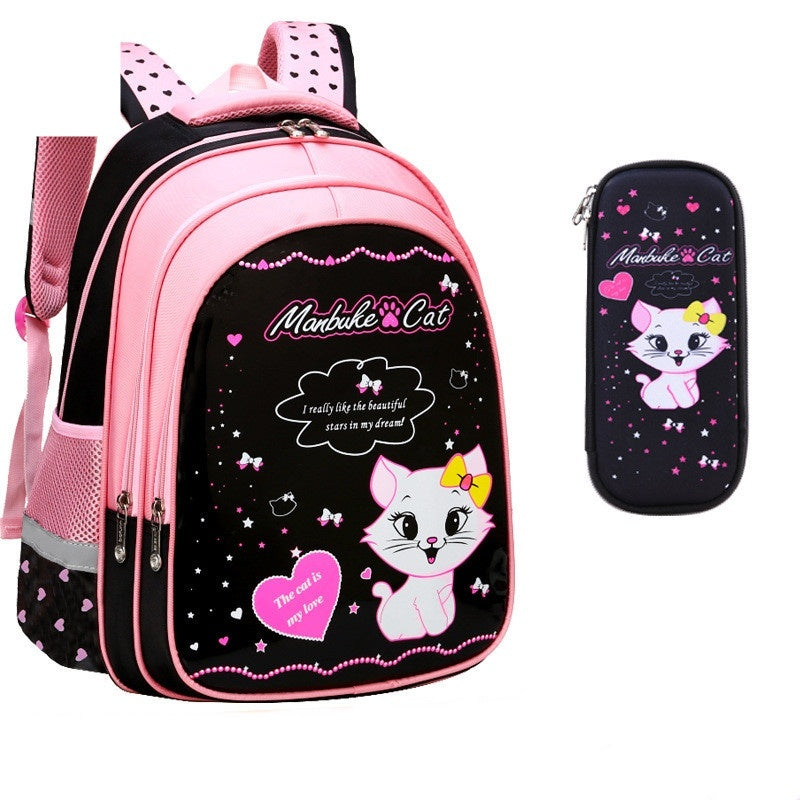 Kids School Cute Cat Print Backpack Kids School Cute Cat Print Backpack