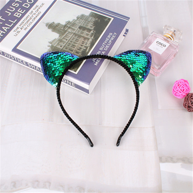 Fashion Hair Accessories Sequined Cat Ear Headband Children's Hair Accessories Fashion Hair Accessories Sequined Cat Ear Headband Children's Hair Accessories