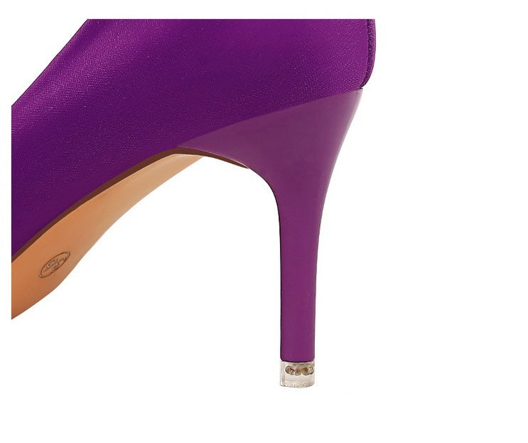 Fashion Simple Stiletto Pumps Pointed Toe High Heels Fashion Simple Stiletto Pumps Pointed Toe High Heels