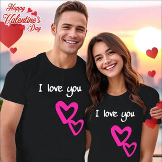Love Valentine'S Day T-Shirt, Couple T-Shirt, Couple Christmas, Fashion Casual T-Shirt, Short-Sleeved T-Shirt