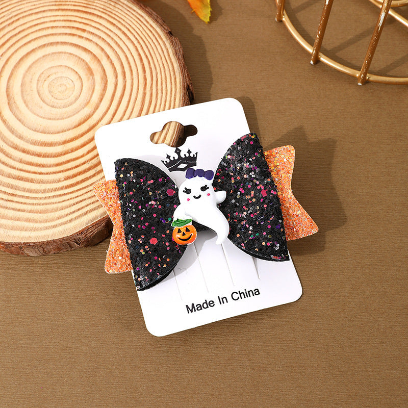 Halloween Barrettes Ghost Festival Party Festival Atmosphere Decor Halloween Barrettes Ghost Festival Party Festival Atmosphere Decor