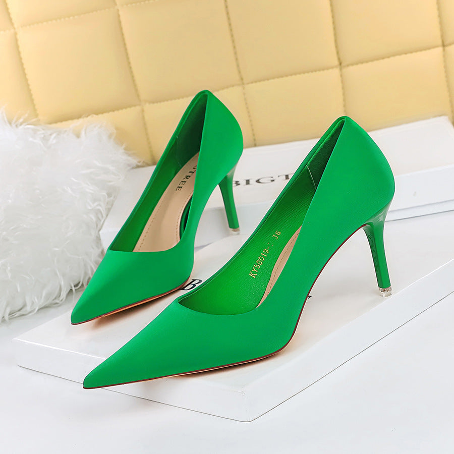 Fashion Simple Stiletto Pumps Pointed Toe High Heels Fashion Simple Stiletto Pumps Pointed Toe High Heels
