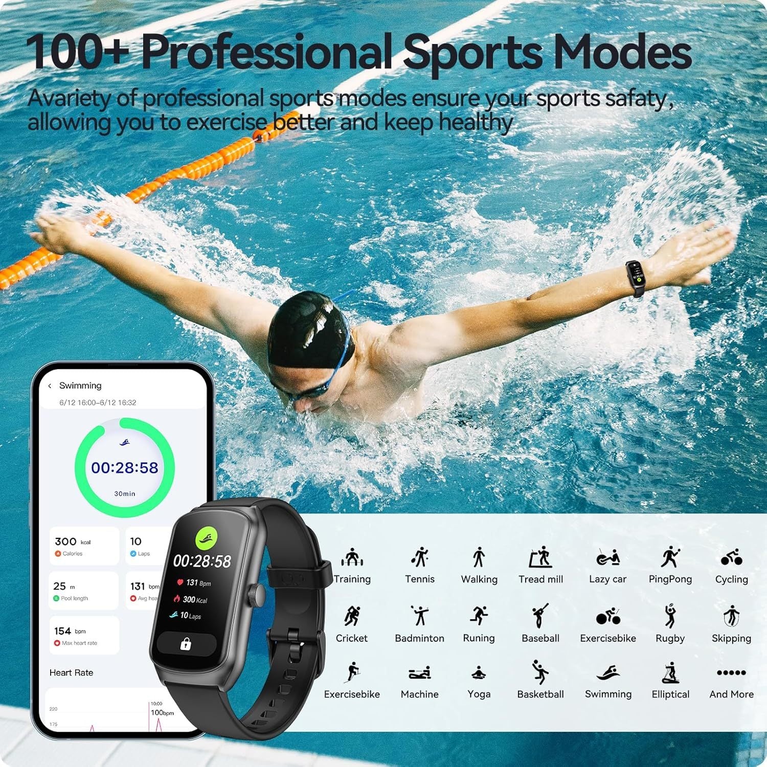 AMOLED Unisex Fitness Tracking Smartwatch With Heart Rate, Blood Oxygen And Sleep Monitoring, Waterproof Function, Pedometer, Swimming Health Activity Tracking AMOLED Unisex Fitness Tracking Smartwatch With Heart Rate, Blood Oxygen And Sleep Monitoring, Waterproof Function, Pedometer, Swimming Health Activity Tracking