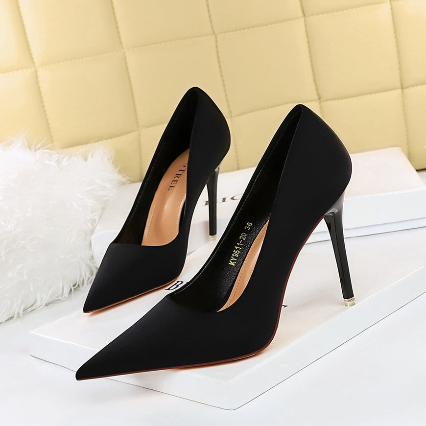 Fashion Simple Stiletto Pumps Pointed Toe High Heels