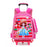 Trolley Primary School Waterproof 3D Car Detachable Burden Reduction Children Backpack