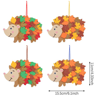 8 Pcs Fall Hedgehog Craft Kits