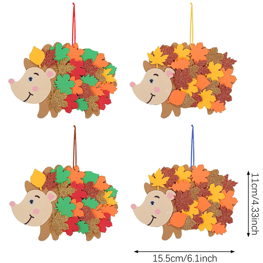8 Pcs Fall Hedgehog Craft Kits