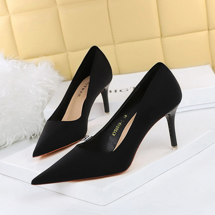 Fashion Simple Stiletto Pumps Pointed Toe High Heels