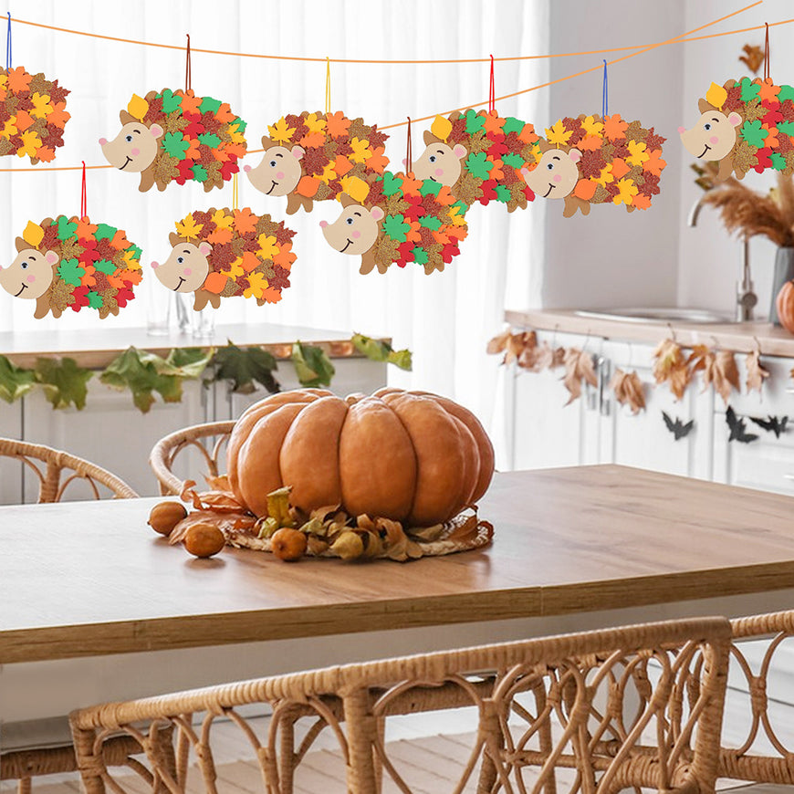 8 Pcs Fall Hedgehog Craft Kits
