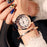 Mobile rhinestone women's watch Korean fashion trend student retro belt watch quartz watch