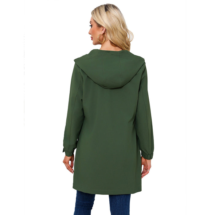 Fashionable Outdoor Sports Waterproof Windbreaker For Women