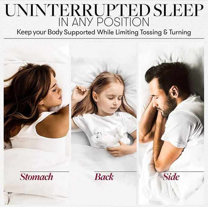 Beckham Hotel Collection Queen Down Alternative Bed Pillows 2-Pack, Plush Cooling Support
