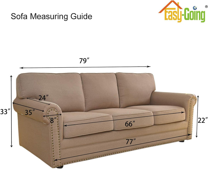 Easy-Going Stretch Jacquard Sofa Slipcover: Soft Durable Furniture Protector for Couches
