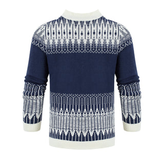 Men's Knitted Sweater Fashion Long-sleeved Pullover Tops Fall And Winter Clothing