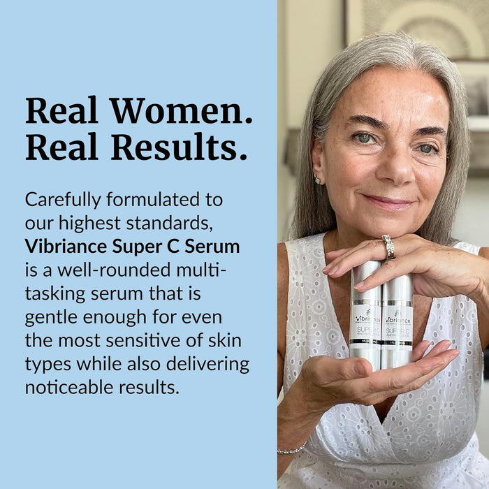 Vibriance Super C Serum para piel madura - Fórmula vitamínica todo en uno hidrata, reafirma, levanta, suaviza, se dirige a manchas de la edad, arrugas, 1 onza líquida